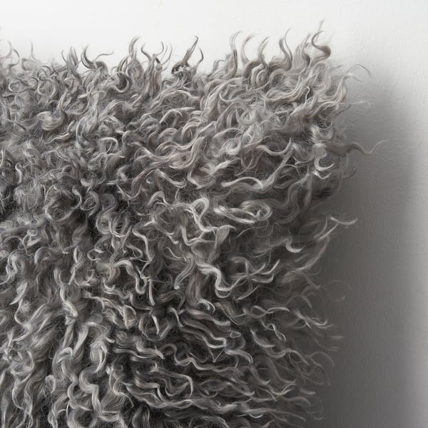 VÄGVISARE Housse de coussin, gris, 20x20 "