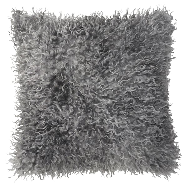 VÄGVISARE Housse de coussin, gris, 20x20 "