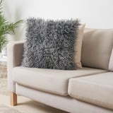 VÄGVISARE Housse de coussin, gris, 20x20 "