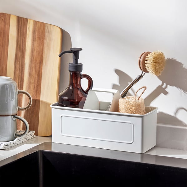 VÄLVÅRDAD Brosse à vaisselle, acier inox/hêtre