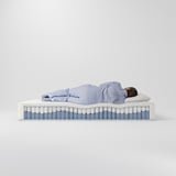 VÅGSTRANDA Matelas hybride, moelleux/blanc, 1 place