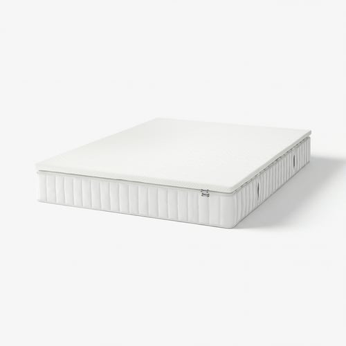 VALEVÅG Matelas et surmatelas, ferme blanc/Nordberget blanc, Grand 2 places
