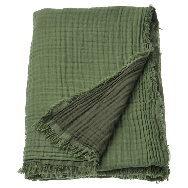 VALLKRASSING Jeté, gris-vert, 59x79 "
