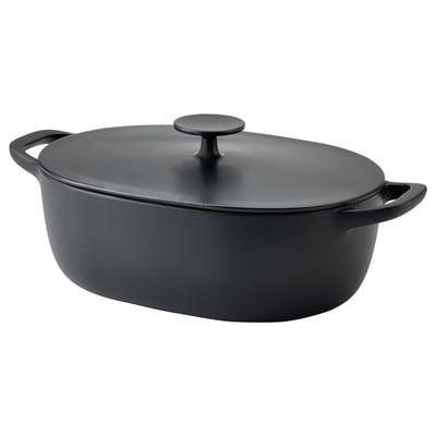 KAVALKAD Casserole, lot de 3, noir - IKEA