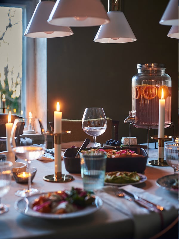 Carafe en verre avec robinet - Fontaine à boisson : Buffet Plus