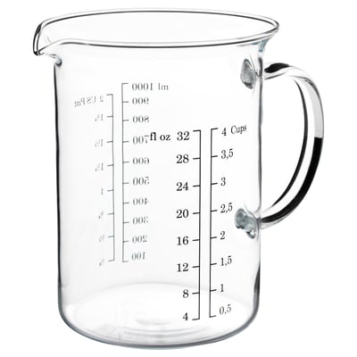 VARDAGEN Pichet gradué, verre, 34 oz