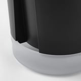 VÅRDTRÄD Pot avec réservoir, intérieur/extérieur transparent/anthracite, 4 ¾ "