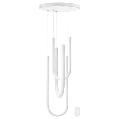 VARMBLIXT Suspension à DEL, intensité lumineuse réglable intelligent/verre blanc spectre blanc, 18 "