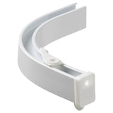 VIDGA Élément d'angle pour rail simple, fixation plafond incluse/blanc