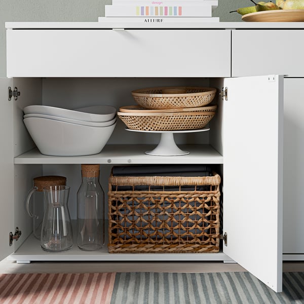 VIHALS Buffet, blanc, 55 1/8x18 1/2x29 1/2 "