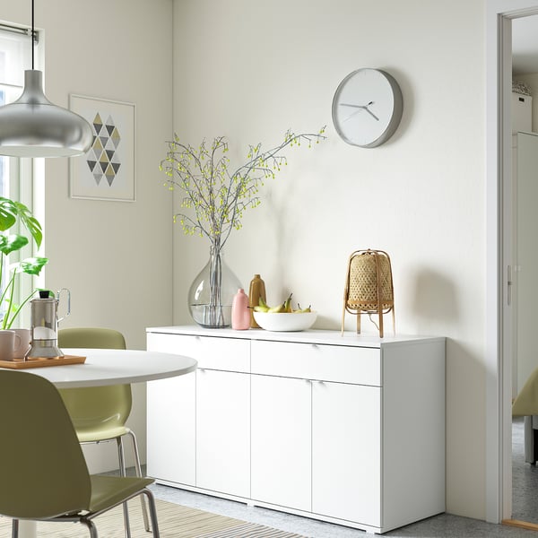 VIHALS Buffet, blanc, 55 1/8x18 1/2x29 1/2 "