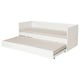 VIHALS Lit d'appoint et lit gigogne/2 mat, blanc/Vannareid ferme, 1 place