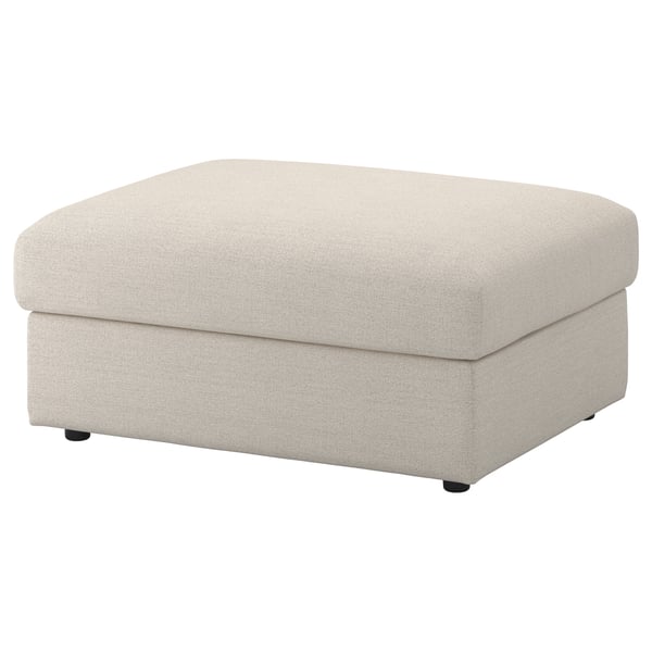 VIMLE Housse pr repose-pieds av rgt, Gunnared beige