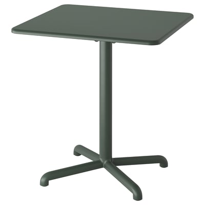 VISINGSÖ Table, extérieur/vert profond, 27 1/2x27 1/2 "