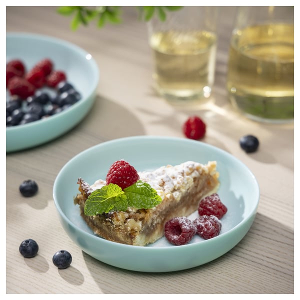 VITBLECKA Assiette, turquoise, 6 ¾ "