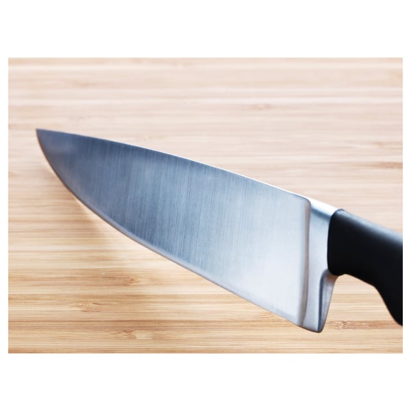VÖRDA Couteau de chef, noir, 8 "