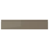 VOXTORP Façade de tiroir, ultrabrillant gris-brun foncé, 24x5 "