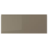 VOXTORP Façade de tiroir, ultrabrillant gris-brun foncé, 36x15 "