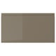 VOXTORP Façade de tiroir, ultrabrillant gris-brun foncé, 18x10 "