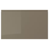 VOXTORP Façade de tiroir, ultrabrillant gris-brun foncé, 24x15 "