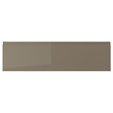 VOXTORP Façade de tiroir, ultrabrillant gris-brun foncé, 36x10 "