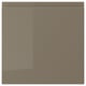 VOXTORP Façade de tiroir, ultrabrillant gris-brun foncé, 15x15 "