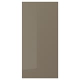 VOXTORP Panneau latéral de finition, ultrabrillant gris-brun foncé, 15x32 1/2 "