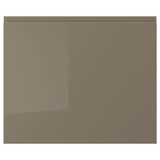 VOXTORP Porte, ultrabrillant gris-brun foncé, 24x20 "