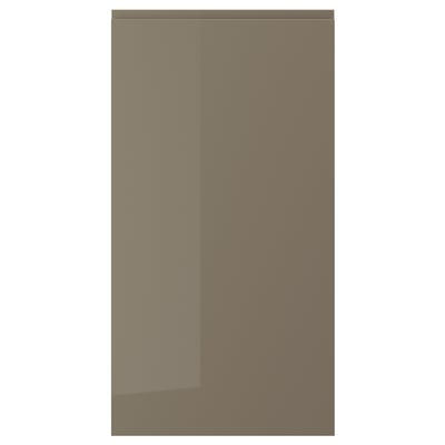 VOXTORP Porte, ultrabrillant gris-brun foncé, 21x40 "