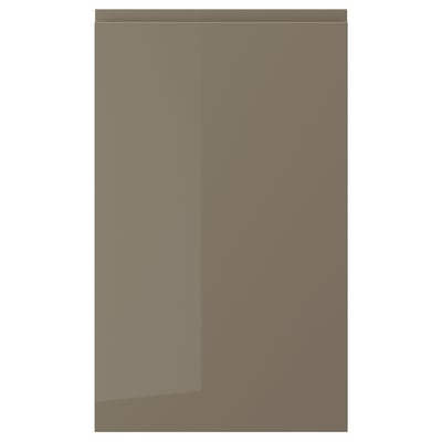 VOXTORP Porte, ultrabrillant gris-brun foncé, 18x30 "