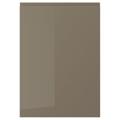 VOXTORP Porte, ultrabrillant gris-brun foncé, 21x30 "