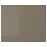 VOXTORP Porte, ultrabrillant gris-brun foncé, 18x15 "