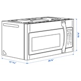 YGSBO M-o convec vérit inst au-dess cuis, acier inox, 30 "
