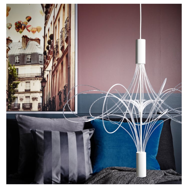 ÄLVSBYN Kronleuchter, LED - weiß - IKEA Schweiz