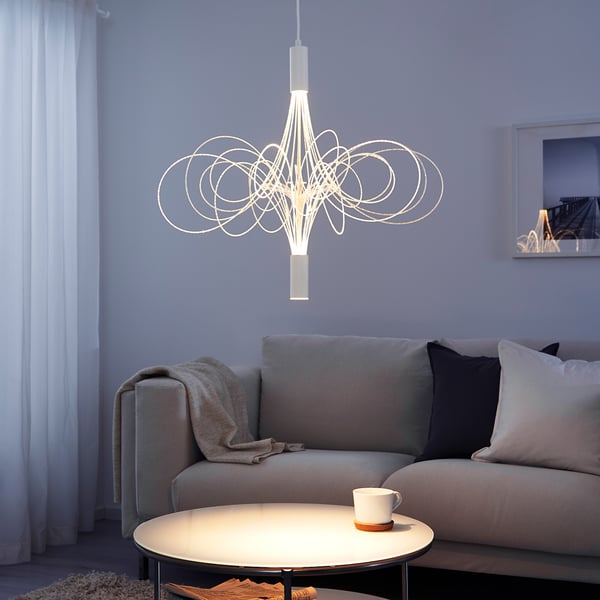 ÄLVSBYN Kronleuchter, LED - weiß - IKEA Schweiz