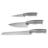 ÄNDLIG Messer 3er-Set, hellgrau/weiß
