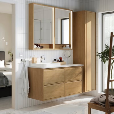 ÄNGSJÖN / BACKSJÖN Waschbeckenschrank/Waschbecken