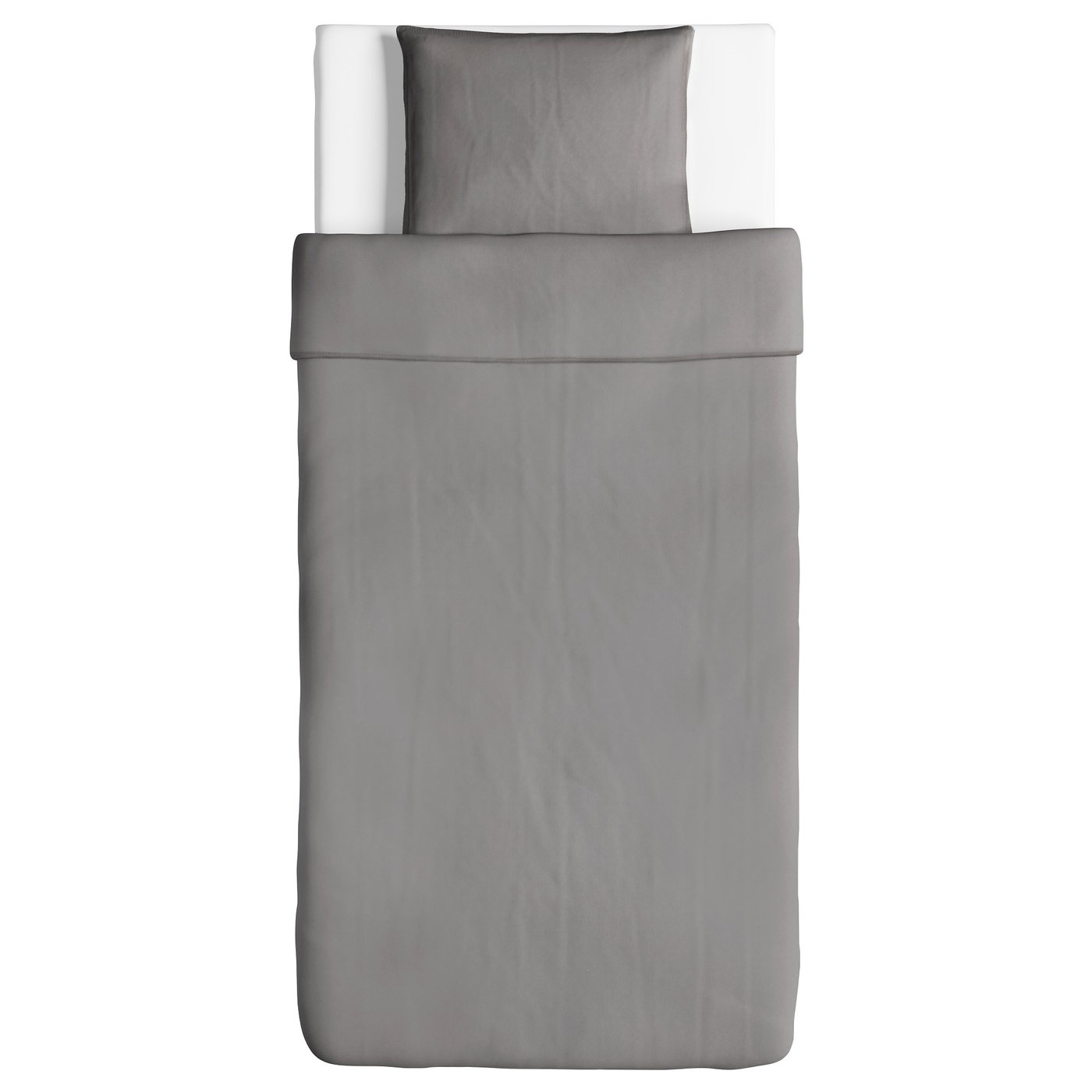 ÄNGSLILJA Bettwäsche-Set, 2-teilig, grau, 150x200/50x60 cm - IKEA Schweiz