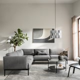 ÄPPLARYD Ecksofa 4-sitzig, Lejde grau/schwarz