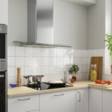 BALANSERAD Dunstabzugshaube f Wandmontage, Edelstahl/Glas, 80 cm