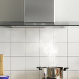 BALANSERAD Dunstabzugshaube f Wandmontage, Edelstahl/Glas, 80 cm