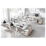 BEKANT Schreibtisch sitz/steh, weiß, 160x80 cm