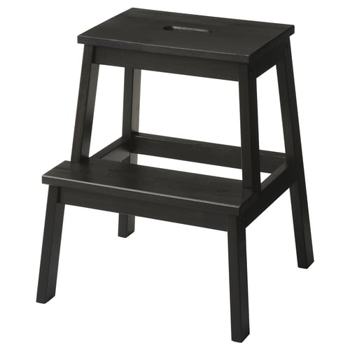 BEKVÄM Tritthocker - schwarz 50 cm