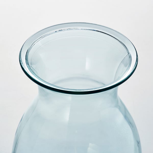 BERGKÖRSBÄR Vase, Glas/grün, 28 cm