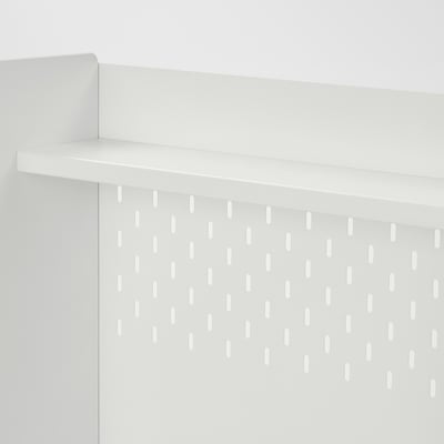 BERGLÄRKA Arbeitsplatte/Regal, weiß, 120x70 cm