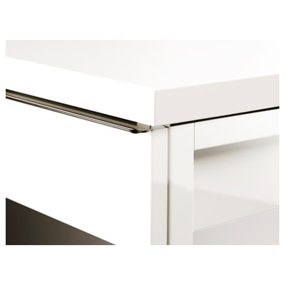 BESTÅ BURS Schreibtisch - Hochglanz weiß - IKEA Schweiz