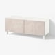 BESTÅ TV-Bank mit Türen, weiß Bergsviken/Stubbarp/beige, 120x42x48 cm