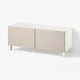 BESTÅ TV-Bank mit Türen, weiß Lappviken/Stubbarp/hellgrau/beige, 120x42x48 cm