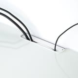 BESTÅ TV-Platte, Glas weiß/hellgrün, 120x40 cm