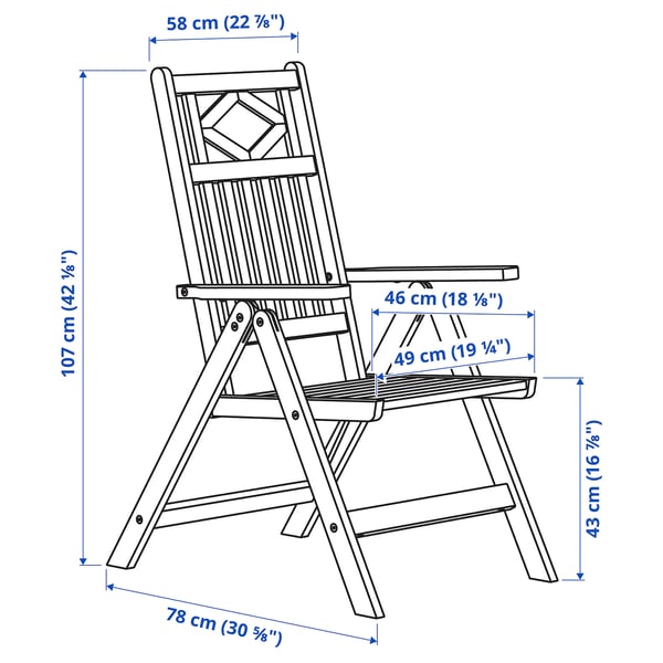 BONDHOLMEN Tisch+6 Hochlehner/außen, weiß/beige/Järpön/Duvholmen anthrazit